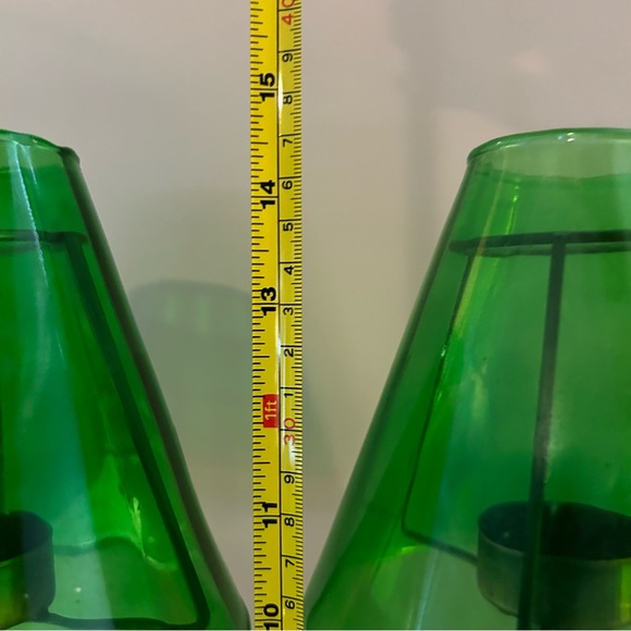 BUNDLE - Set of 2 - Unique Vintage Tea Light Candle holder’s Lovely Colours - Picture 9 of 15